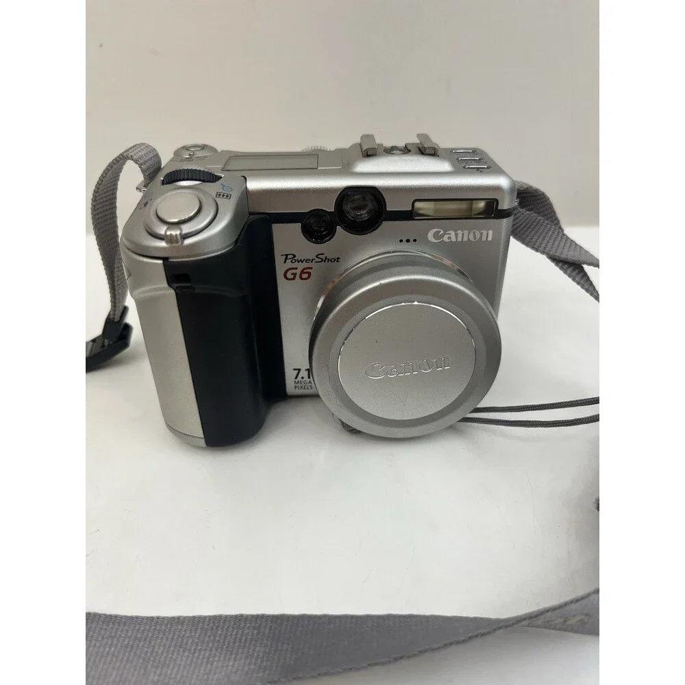 Canon PowerShot G6 7.1 Megapixels 4x Optical Zoom Digital Camera, Case FOR PARTS